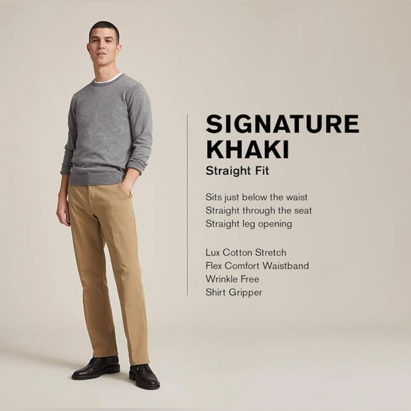 NWOT Dockers Men's Straight Fit Cotton Stretch Khaki Size 36x34 - Picture 6 of 7